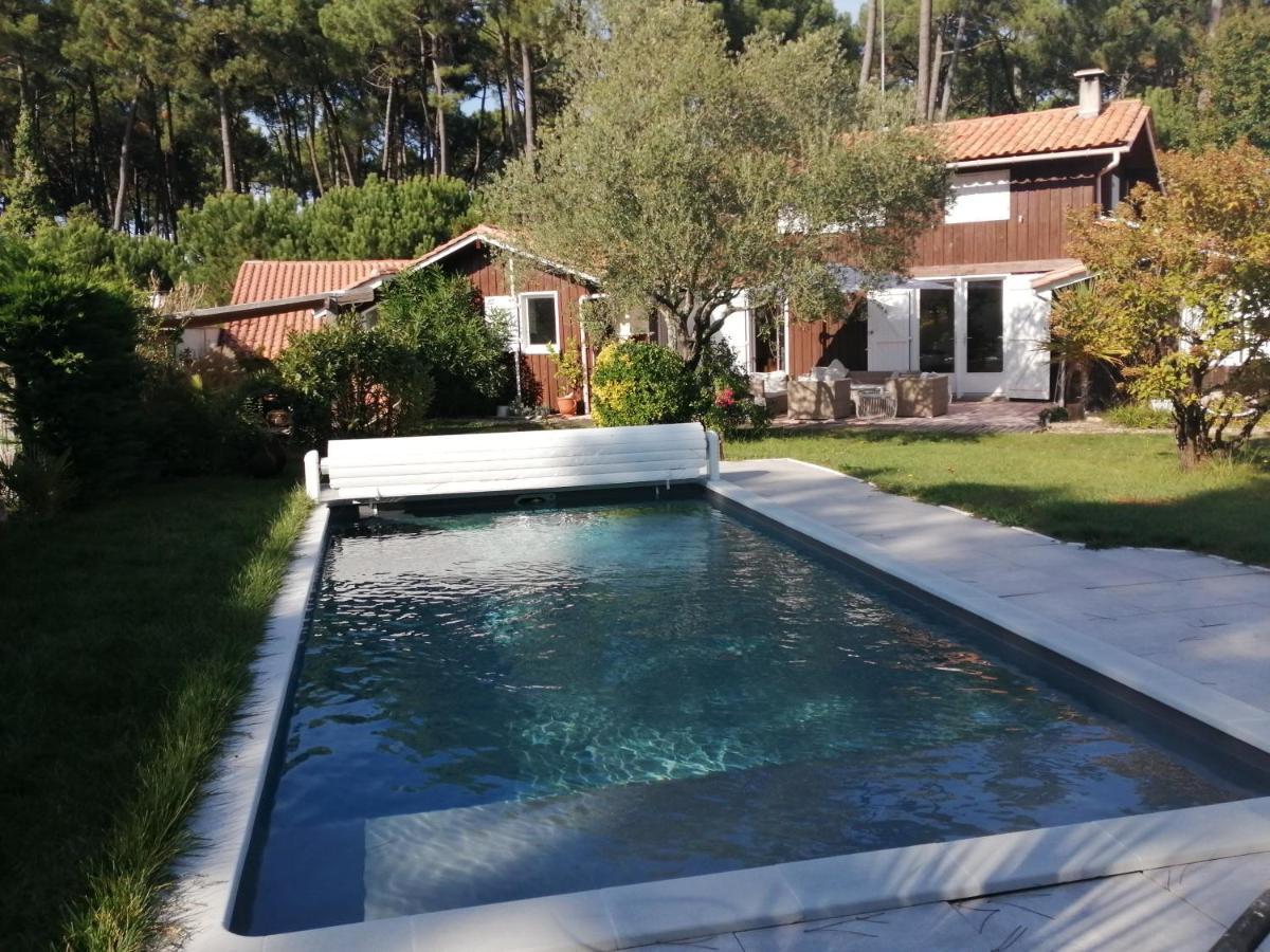 Maison Familiale En Bois Avec Piscine, Proche Du Bassin Gujan-Mestras Exterior photo